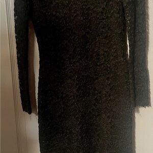 Elegant Black Lace Dress vintage Susan Rosellón size 10 vintage 80’